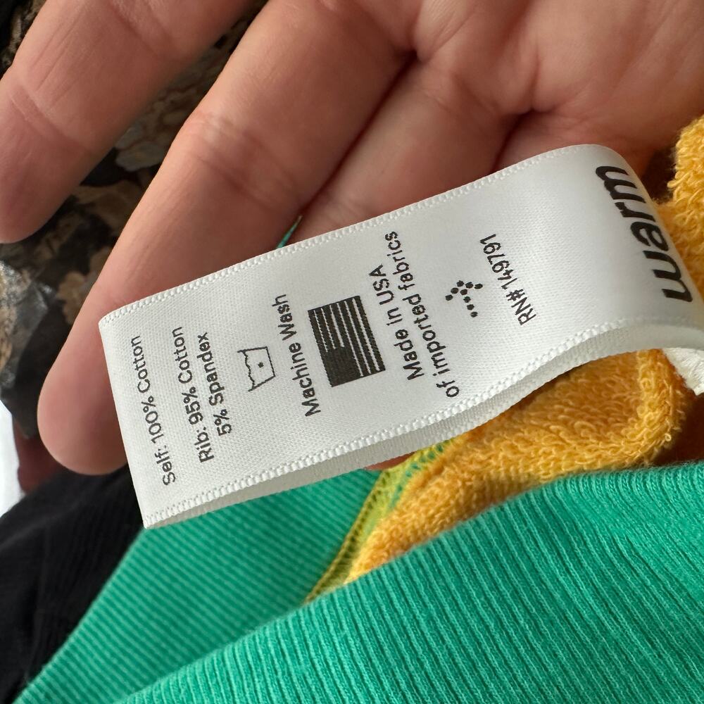 Warm Fun Women’s Aloha Sweatpants Yellow XS - Picture 7 of 7